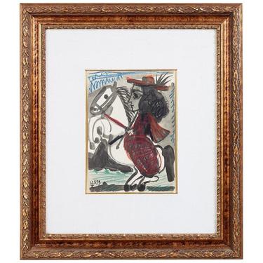 Woman on Horse Lithograph after Pablo Picasso by ErinLaneEstate