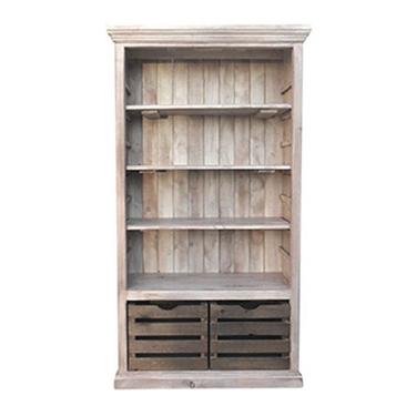 Bookcase, Bookshelves, Display Cabinet, Reclaimed Wood, Vintage, Rustic, Palisades, Crates 