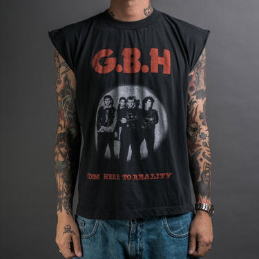 Vintage 1990 GBH From Here To Reality T-Shirt 