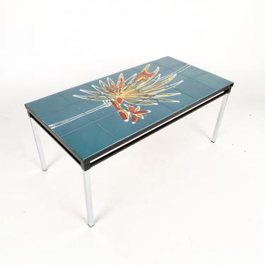 Hand Painted Tile Coffee Table