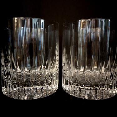 2 Mikasa Arctic Lights Double Old Fashioned Glasses 