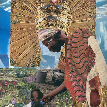 Everyday Mother As Her Majesty the Queen. Collage. African American. Mother and Child. PRINT 