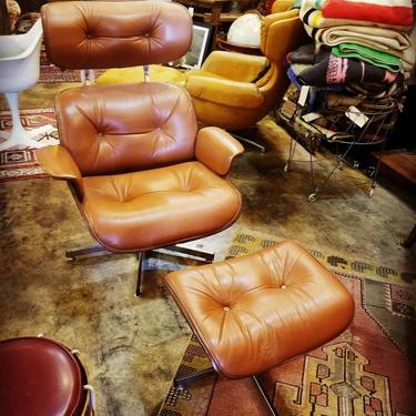 MCM Eames style recliner and ottoman. $700