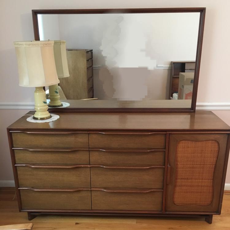 Hickory Furniture Co. Mid-Century Lowboy Dresser by