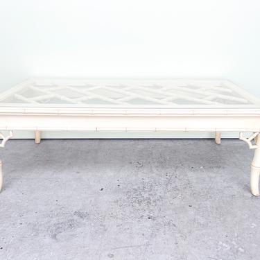 Faux Bamboo Chippendale Coffee Table