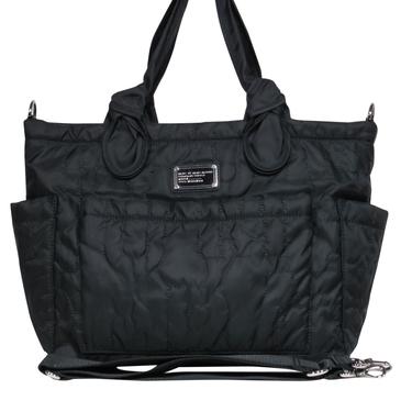 Marc by Marc Jacobs - Large Black Logo Quilted Tote w/ Shoulder Strap