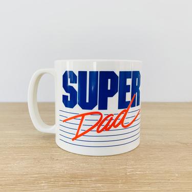 Vintage Super Dad Plastic Mug 