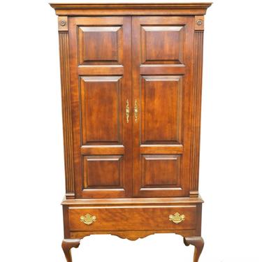 STATTON Trutype Americana Solid Cherry 38" Queen Anne Traditional Door Chest / Armoire - Oldtowne Finish 