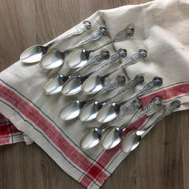 State seal teaspoons by Wm Rogers &amp; Sons - silverplate - assorted states 