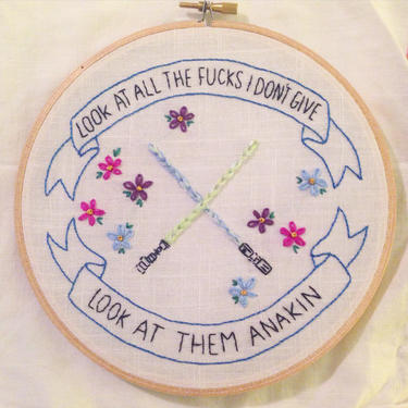 Look at them, Anakin! Embroidery Pattern 