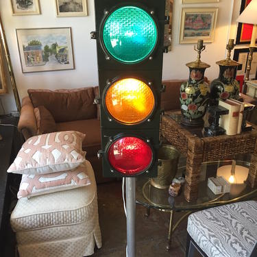 Red Means Stop | Traffic Signal Floor Lamp by Econolite