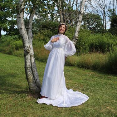 Vintage 1970s Bohemian Wedding Dress - Empire Waist | Second Shift Vintage - Chicago, IL | ATTIC Vintage 1970s Bohemian Wedding Dress - Empire Waist | Second Shift Vintage - Chicago, IL | ATTIC