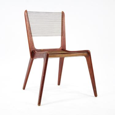 Jacques Guillon Attrib. Cord Side Chair