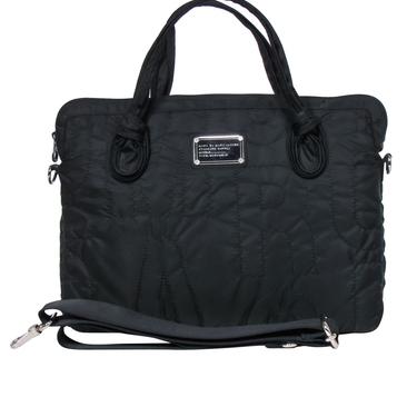 Marc by Marc Jacobs - Black Logo Quilted Laptop Bag