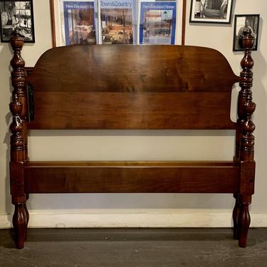 Urn Top Bed in Maple, Original Posts Circa 1830 Resized to Queen