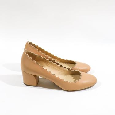 Chloe The Scalloped Low Pump, Size 40