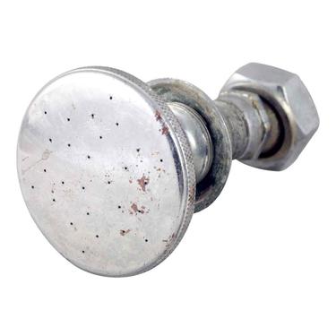 Antique 3.5 in. Nickeled Brass Solid Shower Head