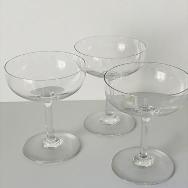 Baccarat Crystal Champagne Coupes, Set of 9