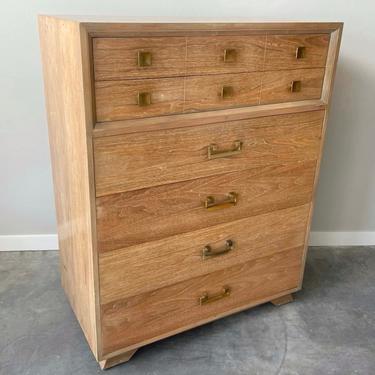 Vintage Mid Century Highboy Dresser with 6 drawers