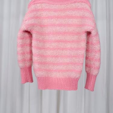 Vintage Pink Striped Sweater