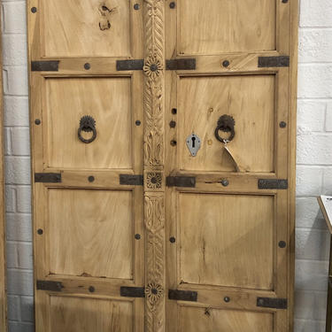 Shipping Not Included - Vintage Antique Solid Wood Architectural Door Decor 