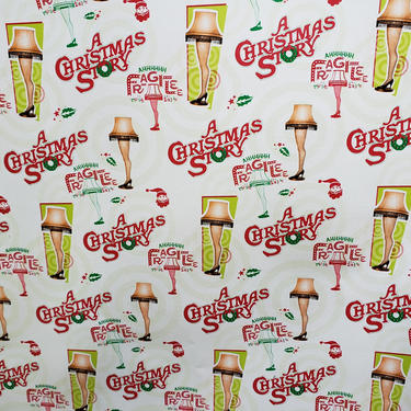 NOS A Christmas Story Gift Wrap, 30 Sq. Ft. Leg Lamp Gift Wrap, Christmas Wrapping Paper Roll, Christmas Present Paper, Gift Wrap Paper 