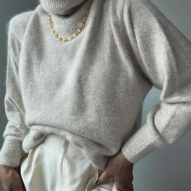 vintage dead stock angora fuzzy pullover sweater 
