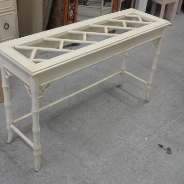 Palm Beach Faux Bamboo Chippendale Console
