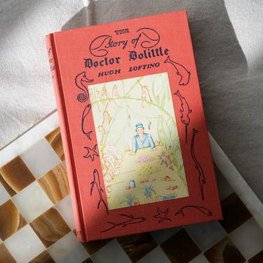 Vintage 1948 Doctor Dolittle Hardcover Book | The Story Of Doctor Dolittle |  Rustic Home, Library, Coffee Table Decor | 1920s Book 