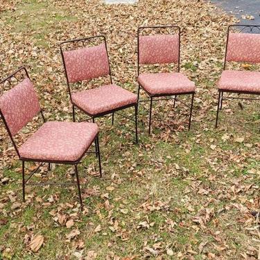 Set of Four Steel Frame Chairs, $159