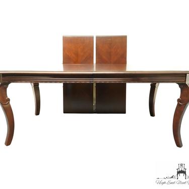 BERNHARDT FURNITURE Banded Bookmatched Mahogany Traditional Style 112&quot; Dining Table 340-222 