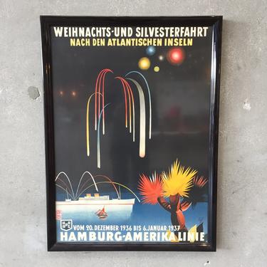Vintage German Art Deco Travel Poster by Albert Fuss