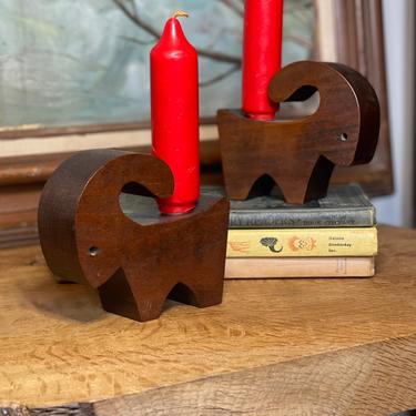 Vintage Mid Century Modern Ram Candleholders Candleholder Candle Retro Hanfmade Deco Decor Dinner Animal Placement 
