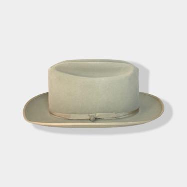 Vintage 1960s RESISTOL 'Wide Country' Western Hat ~ 7 1/8 ~ Cowboy ~ Open Road Clone ~ Fur Felt Fedora ~ Thin Ribbon 