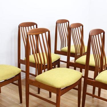 Mid Century  Dining Chairs by Benny Linden Danish 