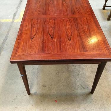Mid Century modern Brazilian rosewood table by Skovby. Made in Denmark.