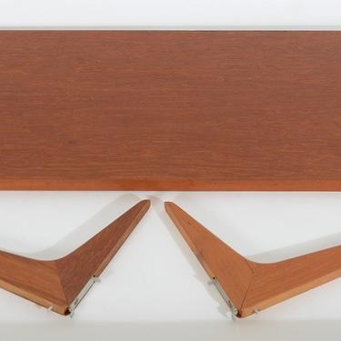 Teak Shelve and Brackets 12 inch by HG Furniture Hansen Guldborg Danish Modern 