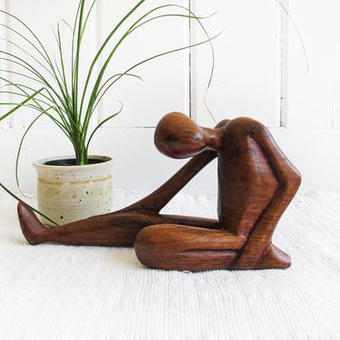 Hand Carved Solid Wood Architectural Figure 