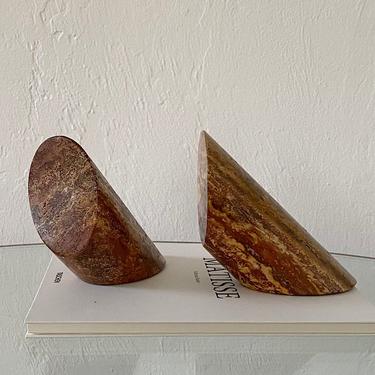 Cylinder Stone Bookends