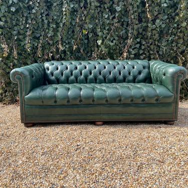 Steven Green Leather Vintage Chesterfield