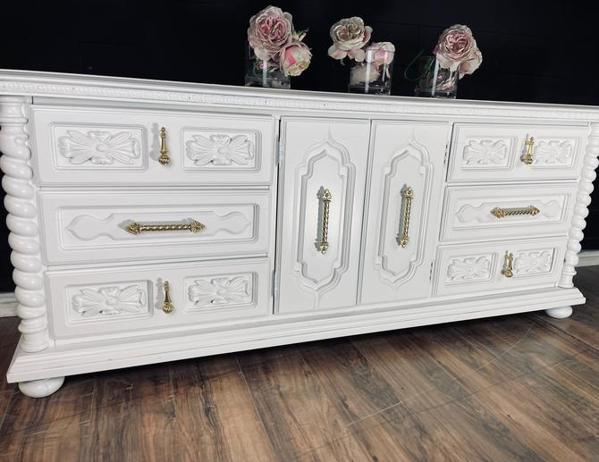 Dresser console Credenza customizable color solid wood 
