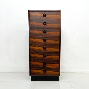 Scandinavia Modern Brazilian Rosewood Chest of Drawers Made in Sweden 
