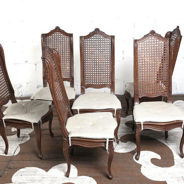 Caned &amp; Winged Dining Chairs
