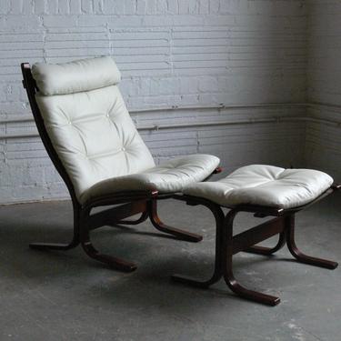Westnofa Inspired Highback Lounge Chair with Ottoman 