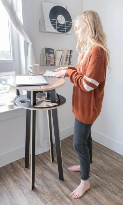 Standing Desk - Student Desk - Small Apartment - Small Desk - Stand Desk - College Furniture - Dorm Furniture - Wood Desk - Work Desk 