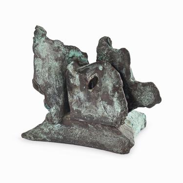 Eliza Thayer Bronze Sculpture Brutalist Abstract Mid Century Modern 