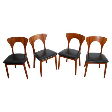 Set of 4 Koefoed Hornslet Danish Modern Teak Dining Chairs