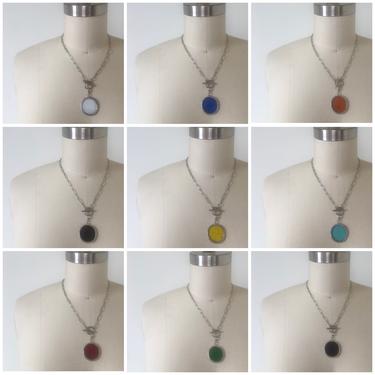 Single Pendant Interchangeable Necklace | Glass Necklace | Stained Glass Pendant | Stained Glass Necklace | Interchangeable Pendants 