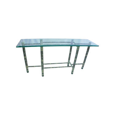 Vintage Asian Modern McGuire Console Table 