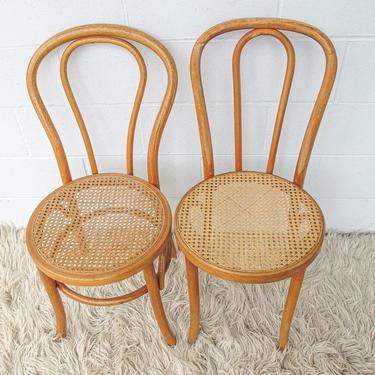 Vintage Bentwood Chair with Cane Seats (Sold Separately) 